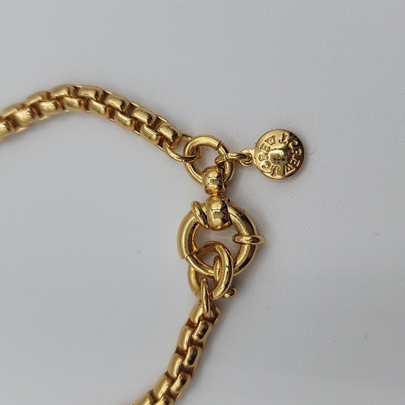 J. Crew Gold and Black Beaded Tassel Lariat Necklace - Picture 2 of 9